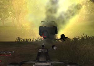 Battlefield Vietnam exploding jeep