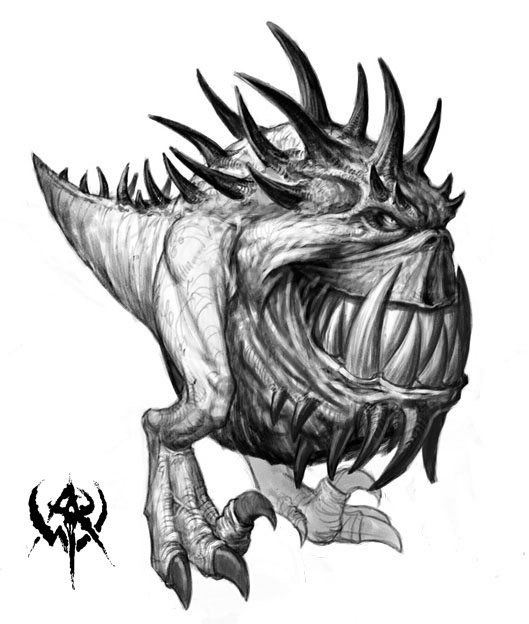 gameSlave, Warhammer Online: Age of Reckoning - Artwork image. spiney_squig.jpg.