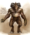 Warhammer Online: Age of Reckoning - Artwork, modelsheet_beastman_base.jpg