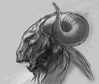 Warhammer Online: Age of Reckoning - Artwork, modelsheet_beastman_gor_head.jpg